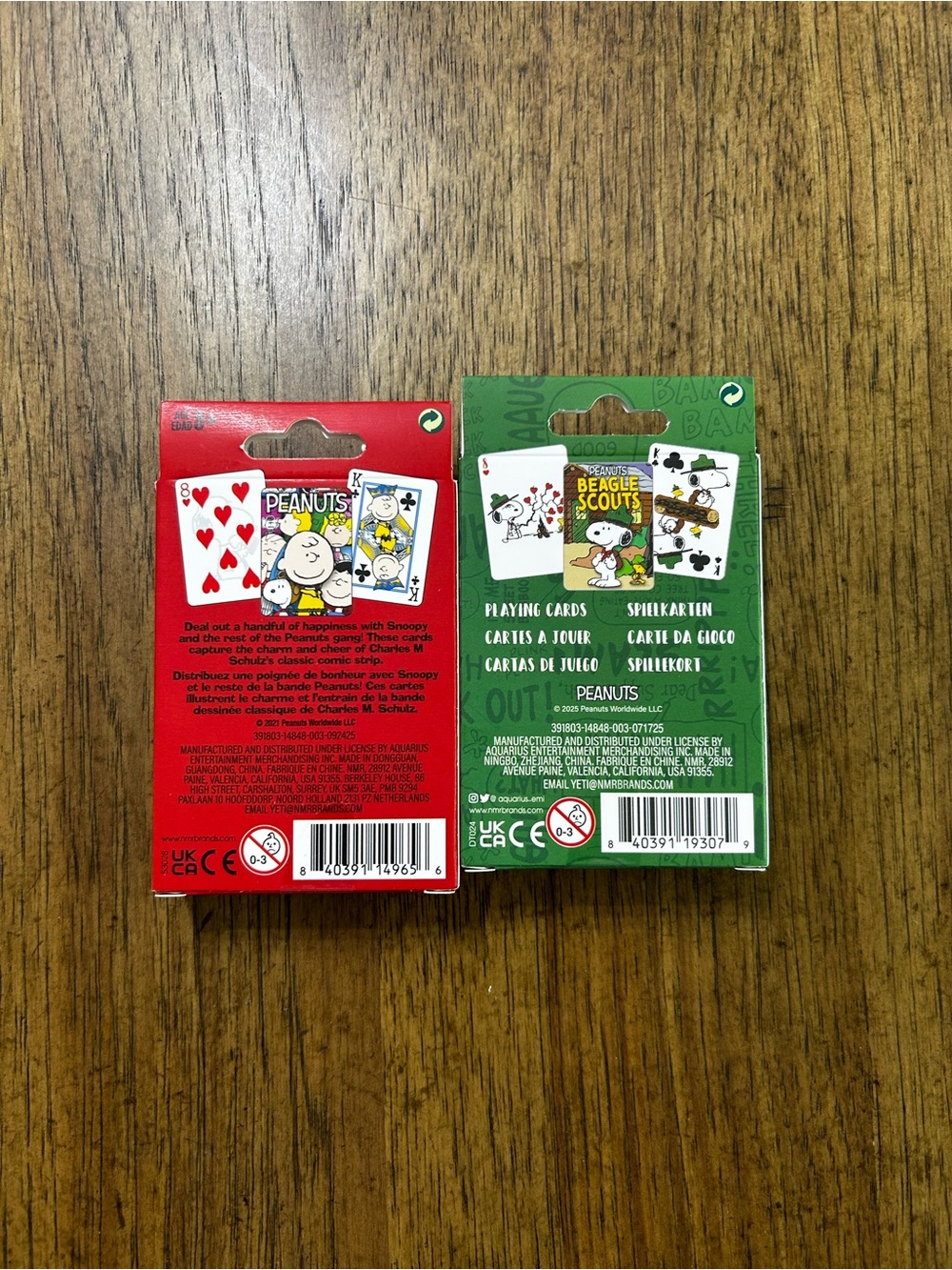 NEW Peanuts Playing Cards - Set of 2 decks (including Beagle Scouts) - Picture 2 of 2